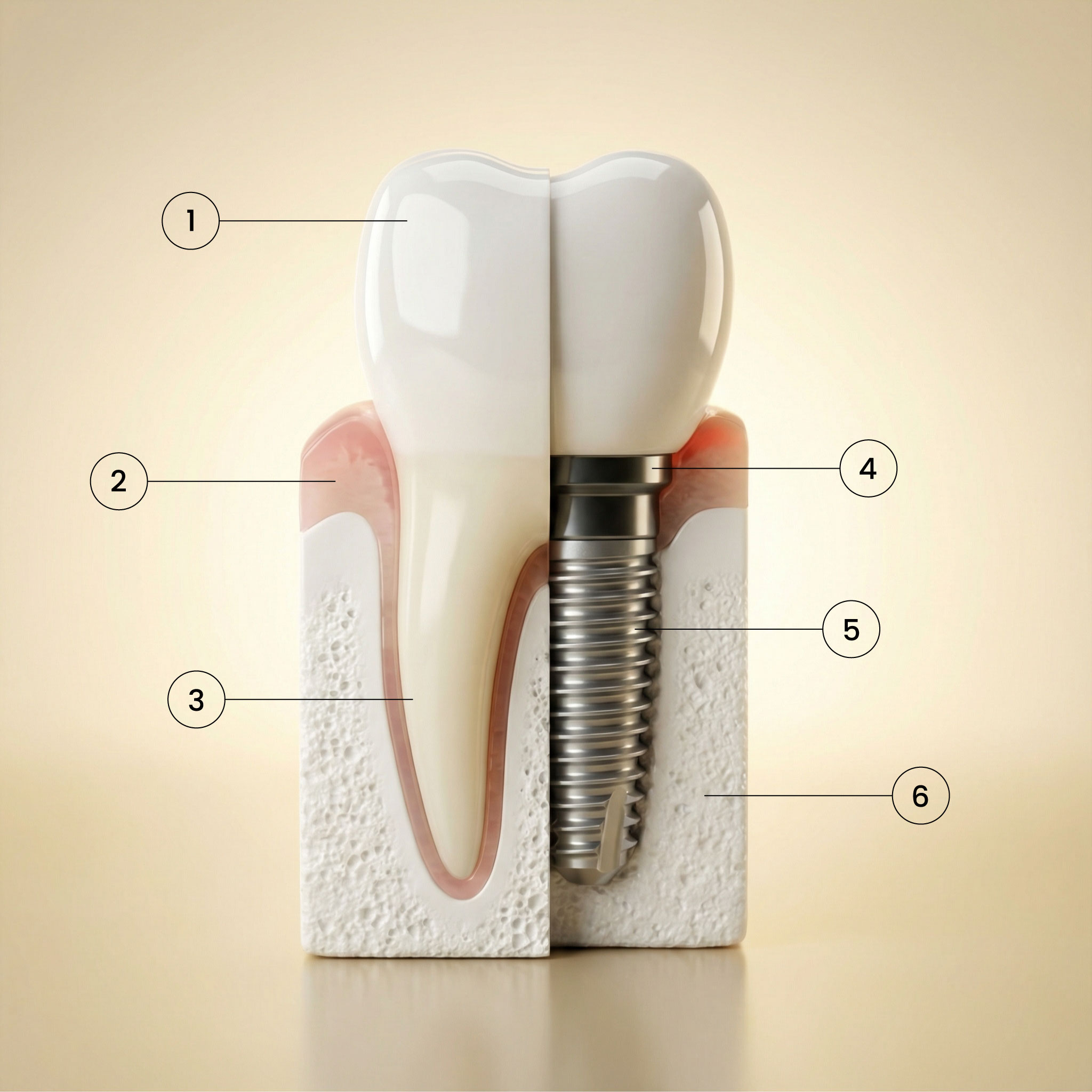 Model implantu zębowego – CN Stomatologii, Łódź